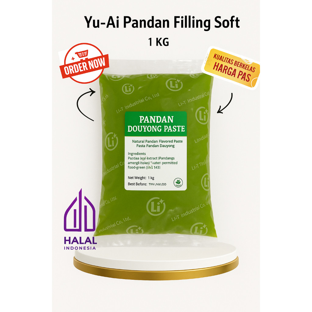 

YU AI - Pasta Filling Pandan 1Kg / Pandan mung bean