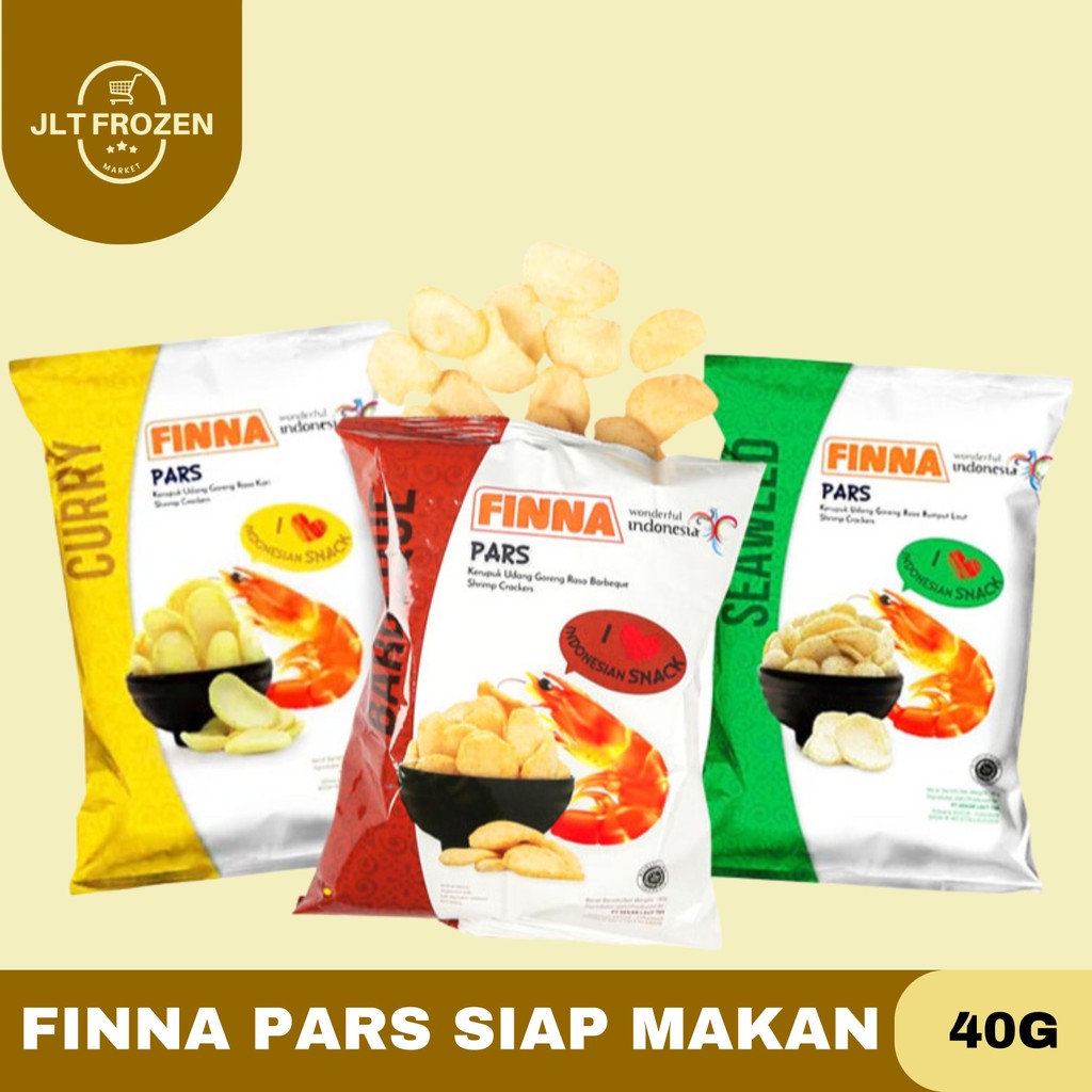 

Finna Pars 40gr Seaweed / Bbq / Curry Kerupuk Udang Finna Siap Makan