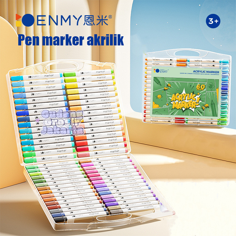 

Set Marker Akrilik 24/48/60/80 Warna yang Beragam dan Menarik untuk Seni