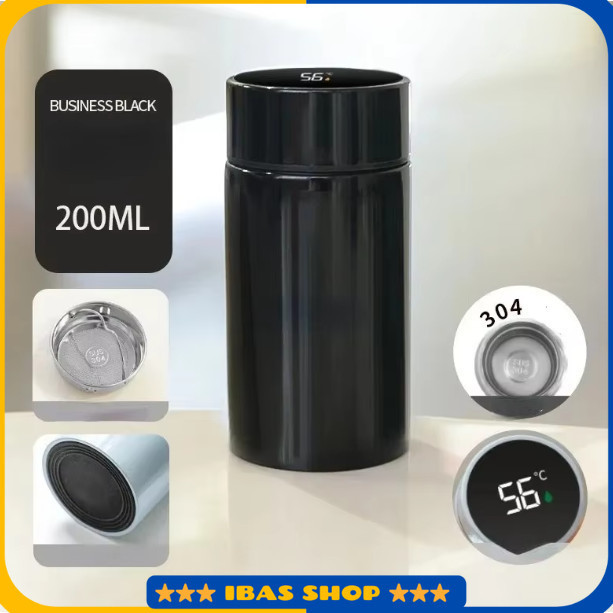 Botol Minum Termos LED Digital Temperature Stainless 200ml - LZ120
