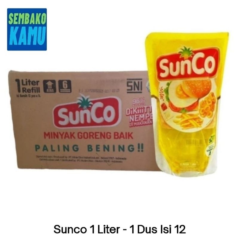 

Minyak Goreng Sunco 1 Liter - 1 Dus isi 12 pcs