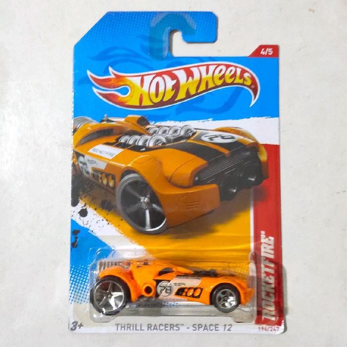Hot Wheels HW Rocketfire Rocket Fire orange 2012 Thrill Racers Space rare
