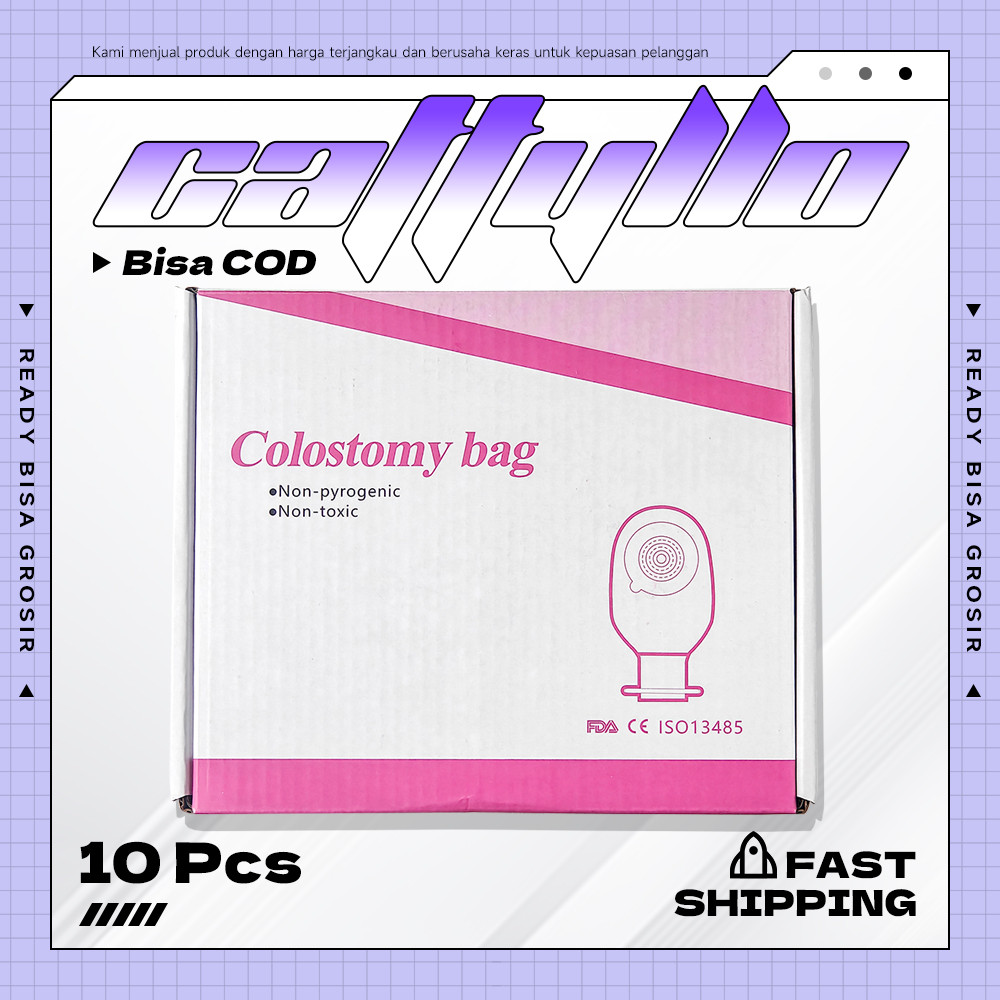 10pcs Kantong Urostomi Bayi Dewasa Urostomy Bag Kantong Urine Urin Gel Pouch Kolostomi Urine Bag Col