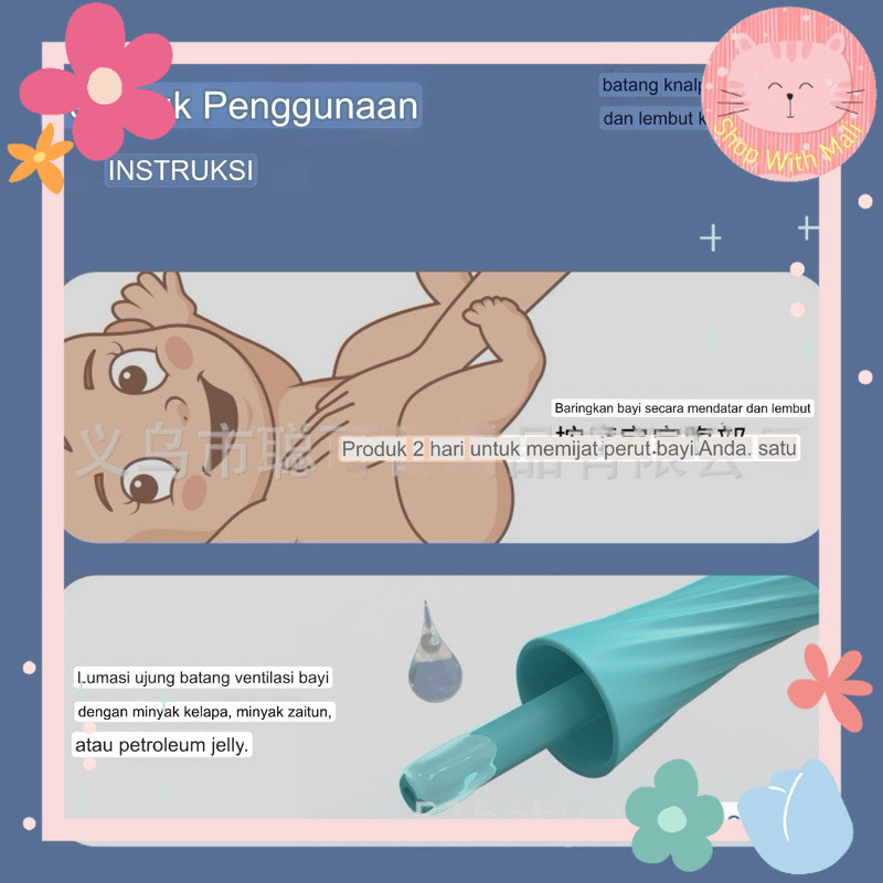 BABY EXHAUST ROD Alat Pemancing Pup Solusi Sembelit Baby Bayi Susah BAB