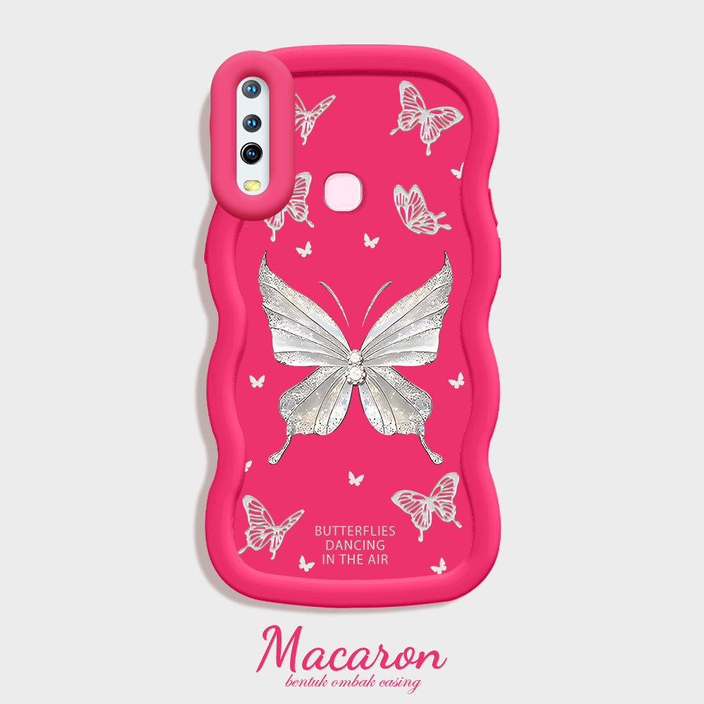 Casing Kupu-kupu Yang Cantik Hp For Vivo Y12 Y15 Y17 1902 Y12I Y11 2019 Cassing Soft Phone Case Kesi