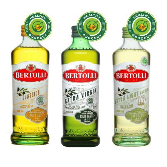 

Bertolli 500 ml Extra Virgin / Extra Light / Classico / Olive Oil / EVOO / ELOO / Minyak Zaitun / Lemak Tambahan Mpasi