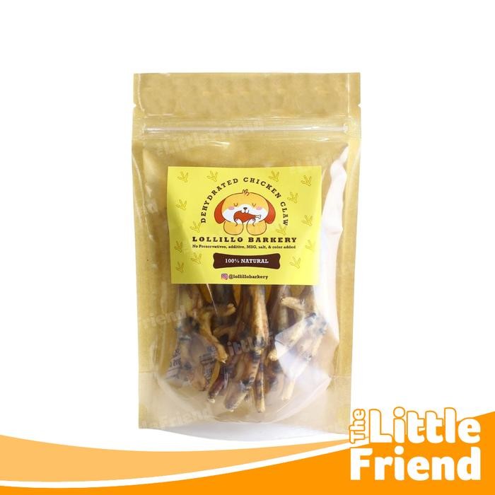 

Snack Cemilan Anjing Jerky Ceker Tulang Kaki Ayam Lollillo Barkery - Chicken Claw