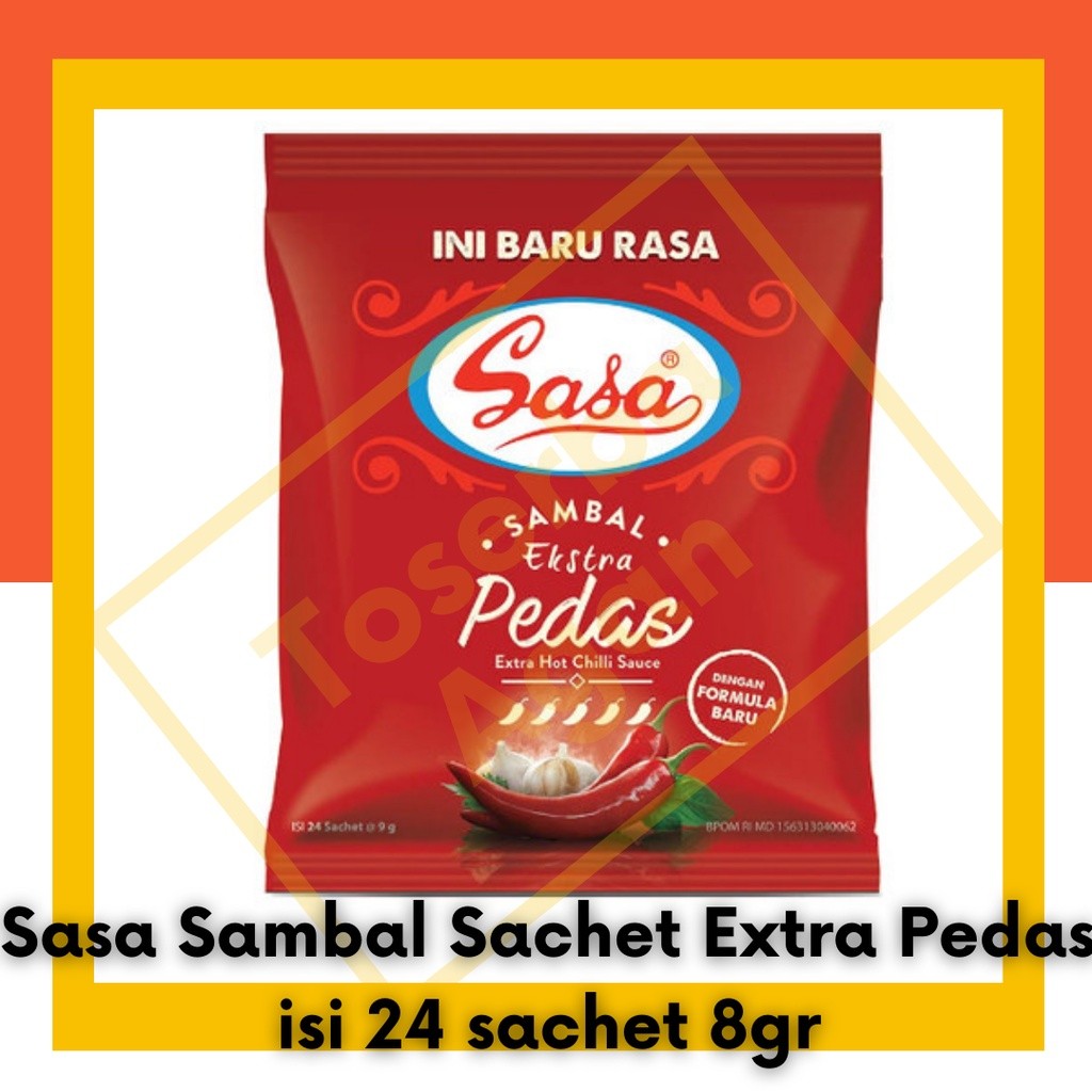 

Sasa Saos Sambal Extra Pedas Sachet isi 24 Saset Sambel
