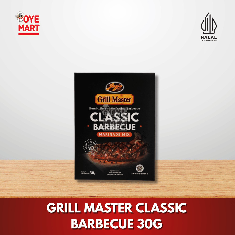 

GRILL MASTER CLASSIC BARBECUE 30G / BUMBU MARINASI BARBEQUE / BBQ