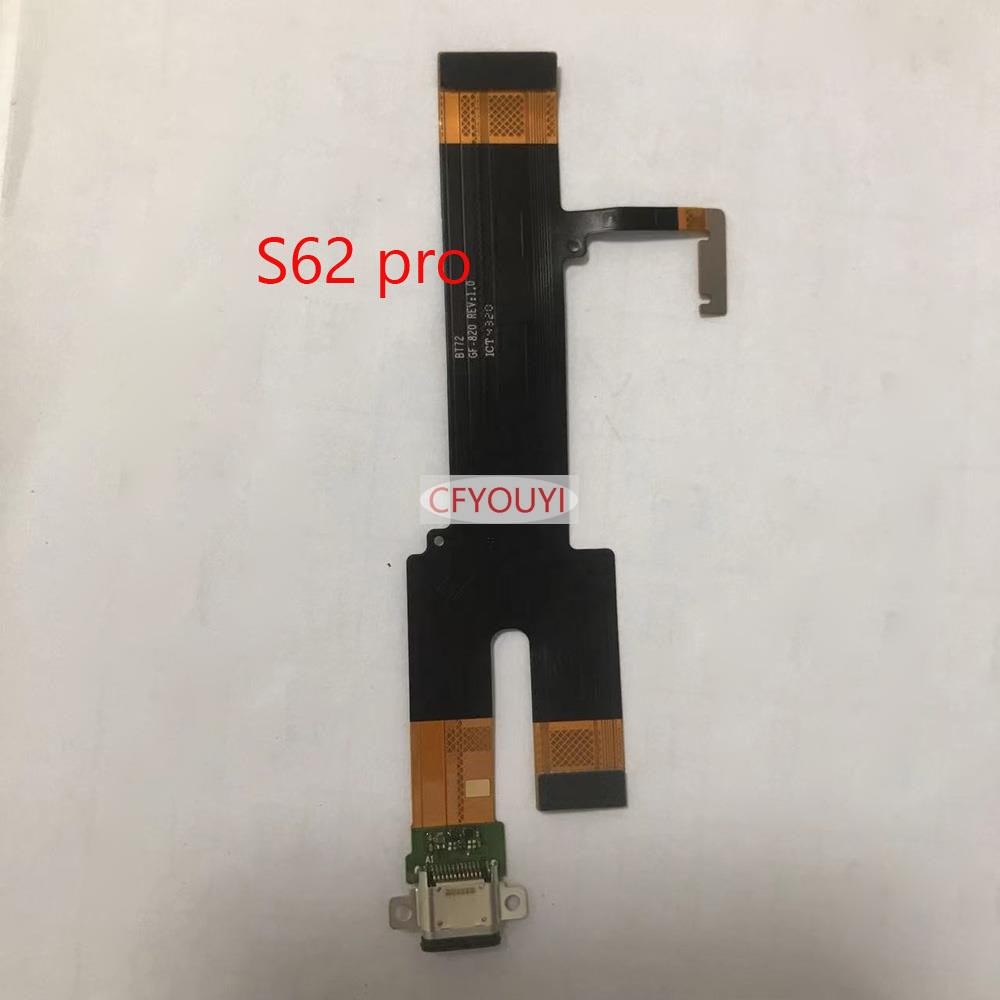 USB Charging Port Board Dock Connector Flex Cable Replace Part for Cat S62 Pro S62Pro Volume Button 