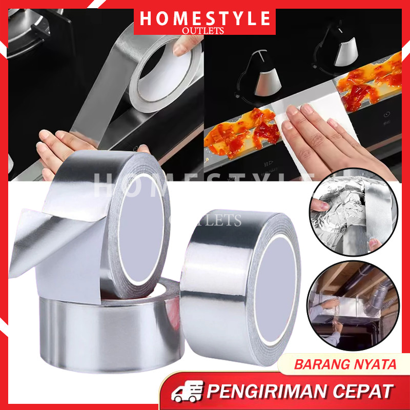 Alumunium Foil Tape Lakban Aluminium Foil Tape Isolasi Waterproof Tahan Panas