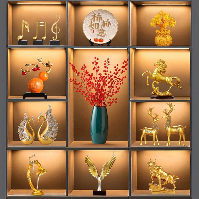 (PJ-012) PAJANGAN GOLD LEMARI / HIASAN KANTOR / PAJANGAN MEWAH / DEKORASI KANTOR DIREKTUR / PAJANGAN