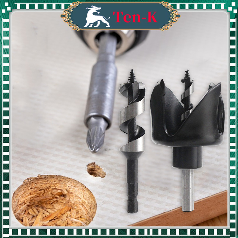 Set Mata Bor Tukang Kayu / Bor Manual Tangan / Mata Bor Kayu Auger