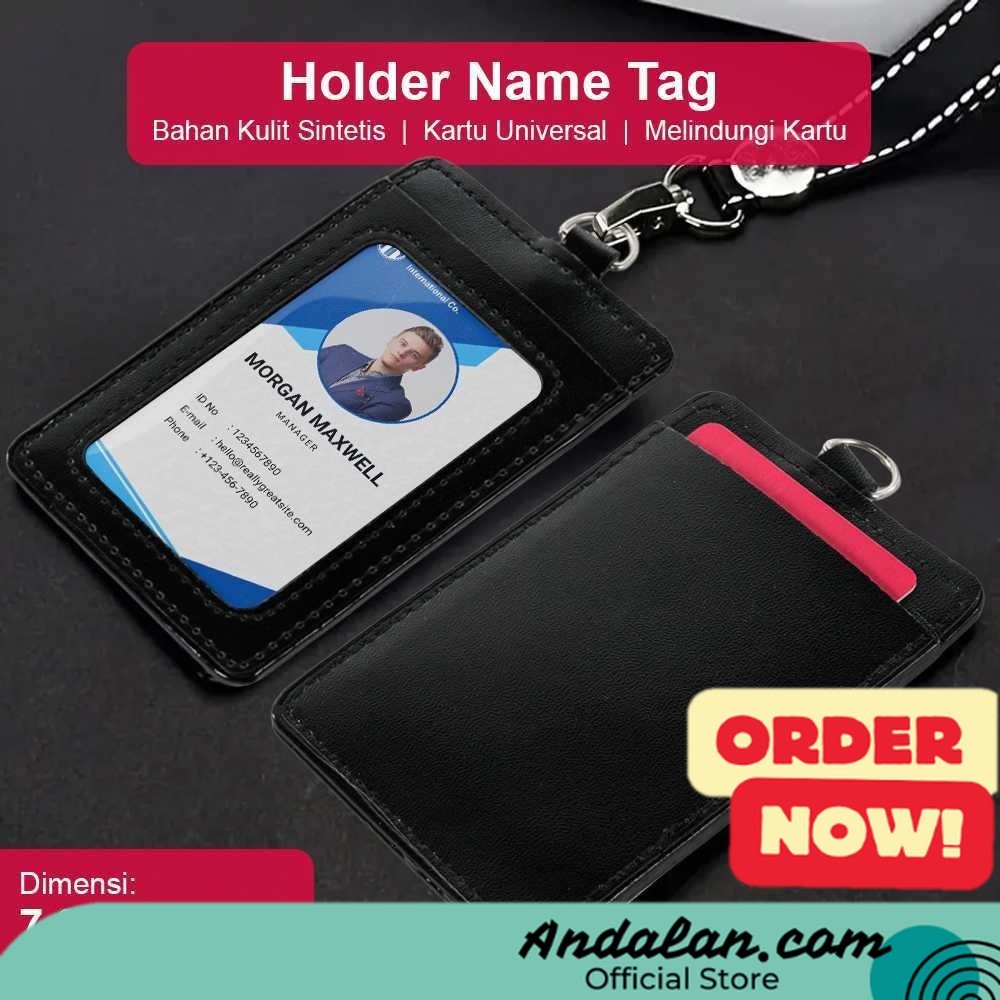 

Kantung Badge Holder Name Tag Kartu ID Debit Credit Card - 610