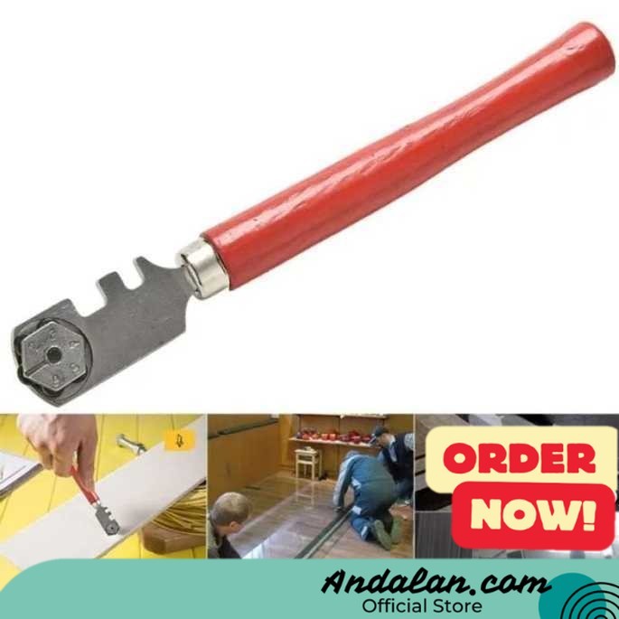 

JOBO Pisau Pemotong Kaca Glass Cutter Diamond Cutting Tool - JB100