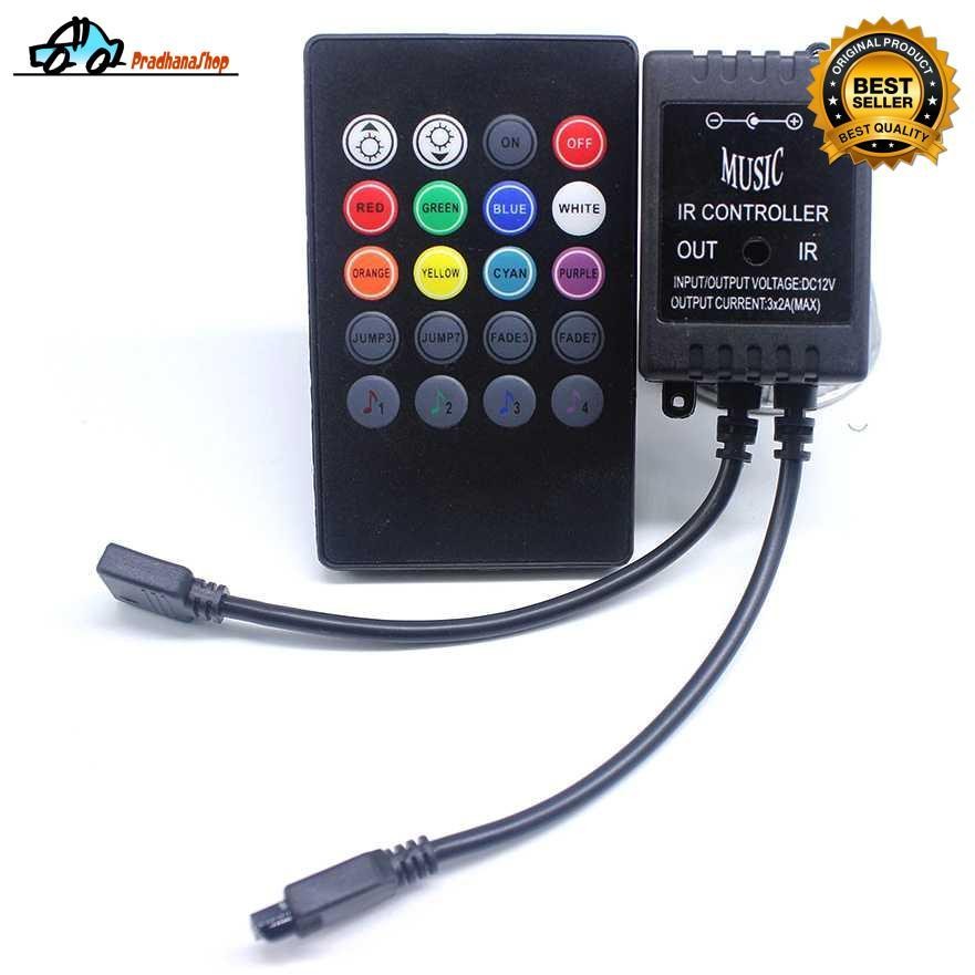 Controller Lampu Sensor Suara Musik Kontrol Audio Lampu LED Strip RGB