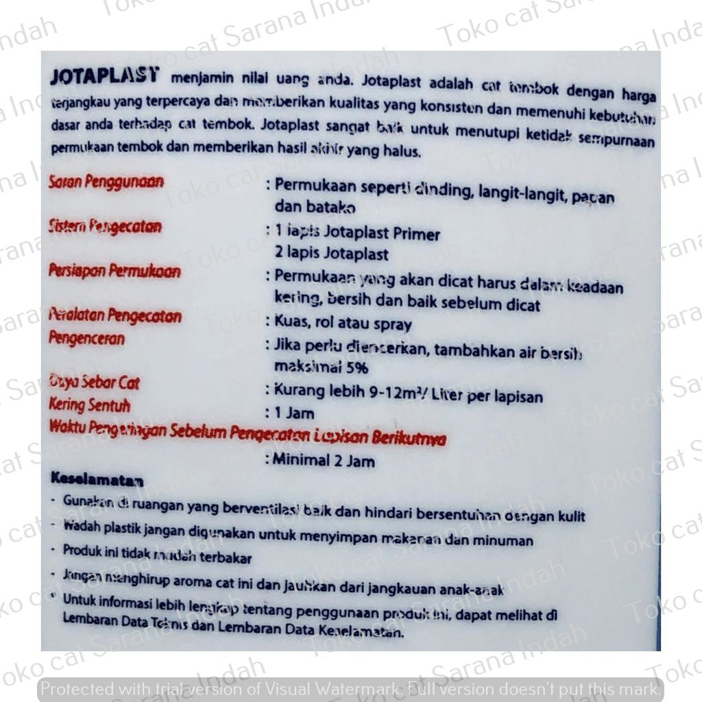 JOTUN JOTAPLAST 0394 - Soft Grey 3.5LT / 5 KG Cat Tembok Dalam Cat Tembok Interior Cat Tembok Berkua