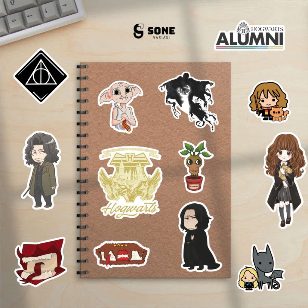 

Stiker Pack Harry Potter Vinyl Waterproof untuk Sticker Buku Journal Casing HP Laptop Tumbler