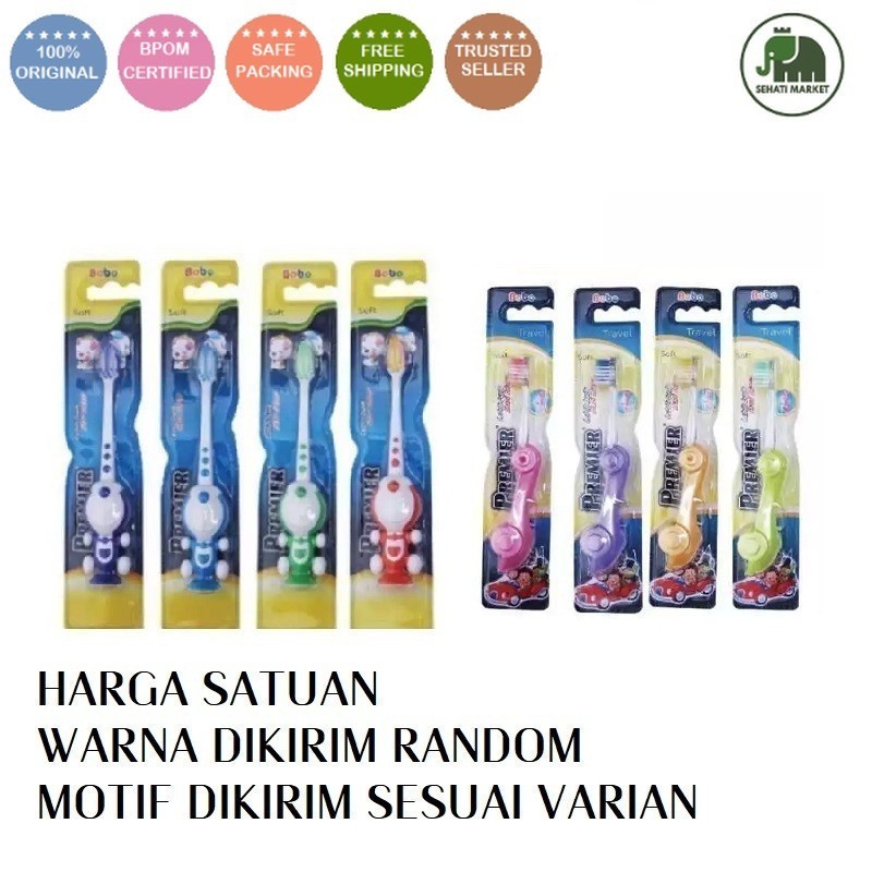 ֍SEHATI֎ BOBO Sikat Gigi Anak Doraemon#Sikat Gigi Anak Karakter#Premier Bobo Sikat Gigi Lipat Travel