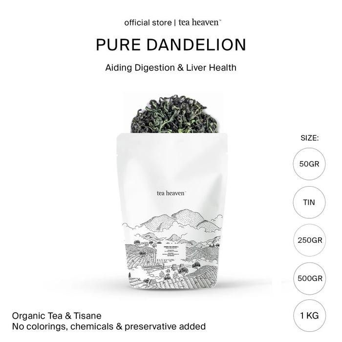 

Teh Daun Dandellion Wild Premium Tisane Dandelion Leaf Tea Organic - 50gr