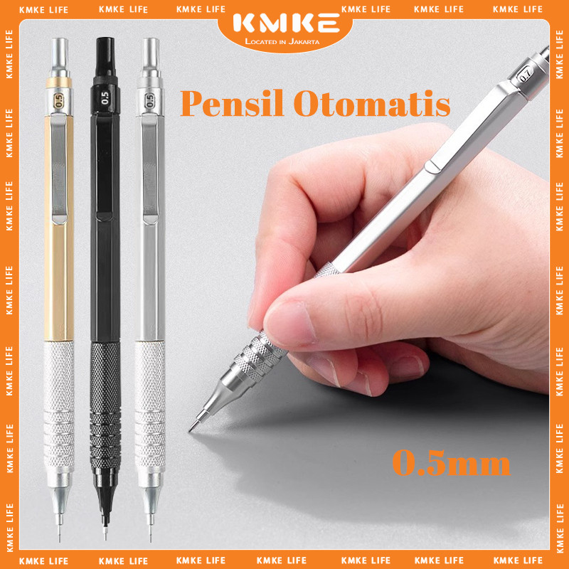 

0.5 MM Pensil Mekanik Metal Mechanical Drafting Pencil Dengan Pusat Gravitasi Rendah Untuk Sekolah / Kantor - Pensil Mekanik Pentel Pencil Graph Gear 500