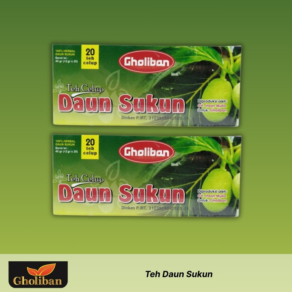 

GHOLIBAN - Teh Daun Sukun - 2 x 40gr