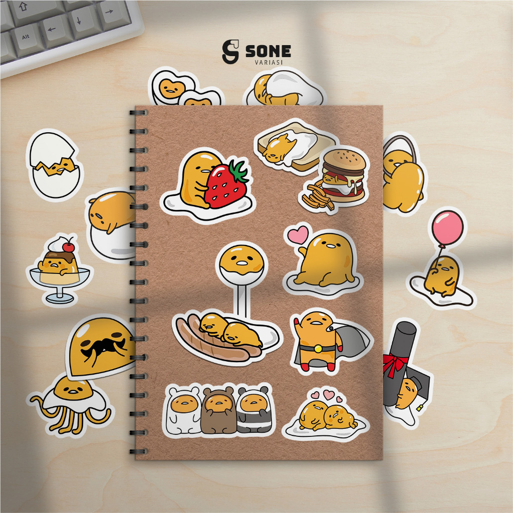 

Stiker Gudetama / Vinyl Waterproof Anti Air / Sticker Helm Buku Journal Koper Motor Casing HP Laptop Tumbler Botol Minum Sepeda IPad Tablet Polaroid Kulkas