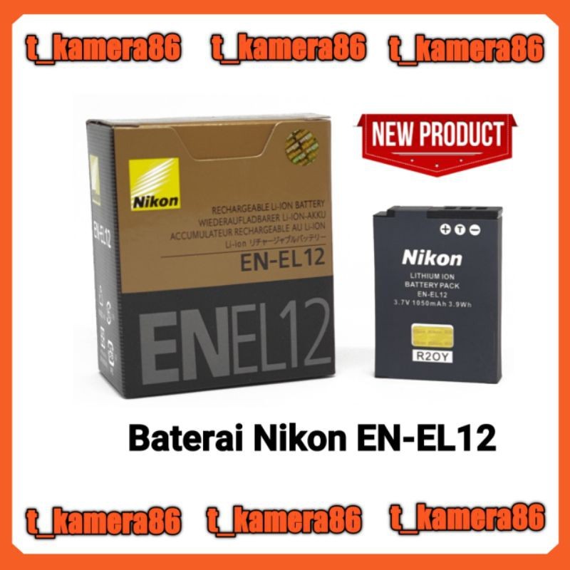Baterai EN-EL12 For Nikon Coolpix A900, AW100, AW110 AW120, AW130, W300 S9900, P340, S9700, S9600, P