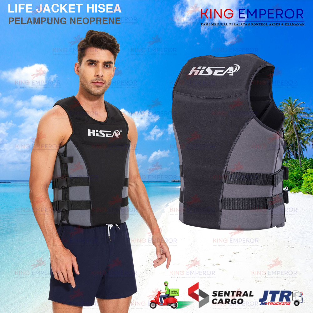 Life Jacket HISEA Swim Vest Neoprene / Jaket Pelampung Rompi Dewasa