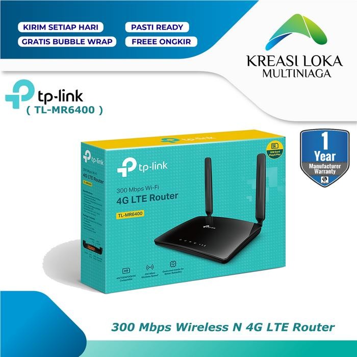 TP LINK TP-LINK TL MR6400 300 Mbps Wireless N 4G LTE Router TP-MR6400