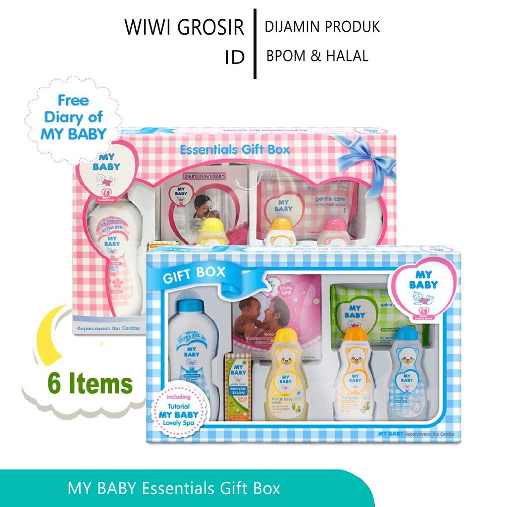 MY BABY 1 Set Perlengkapan Mandi Bayi - My Baby Essential Gift Box - WIWI GROSIR