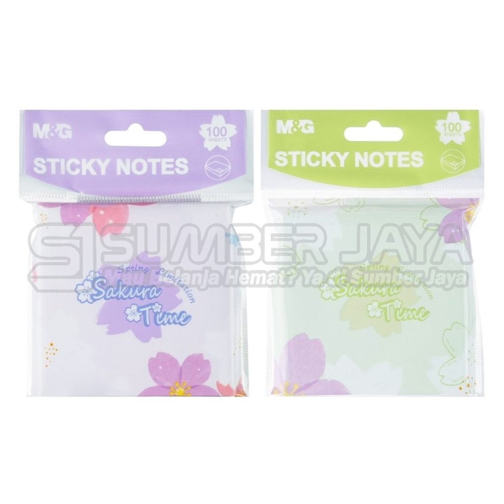 

Sticky Note Sakura Time Memo Tempel Colorfull M&G AS33U156 76X76 Memo 100 Sheets