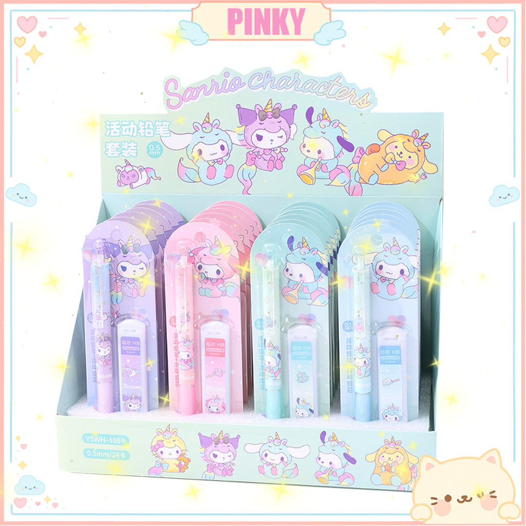 

COD PENSIL MEKANIK MOTIF SANRIO 0,5 MM FREE REFILL PENSIL MEKANIK