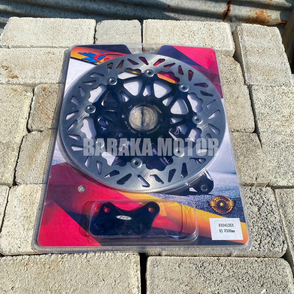 Piringan Cakram Depan Disc Brake Yamaha RX King RXKing RXK RXS RX Spesial Lebar 300 mm Hitam ORI Ori