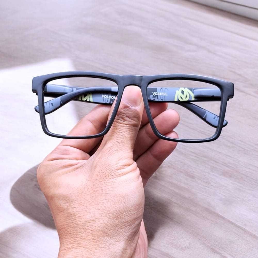 VOLCOM Frame Kacamata Minus Pria Kotak Besar Retro Lensa Photocromic  Bluecromic Anti Radiasi