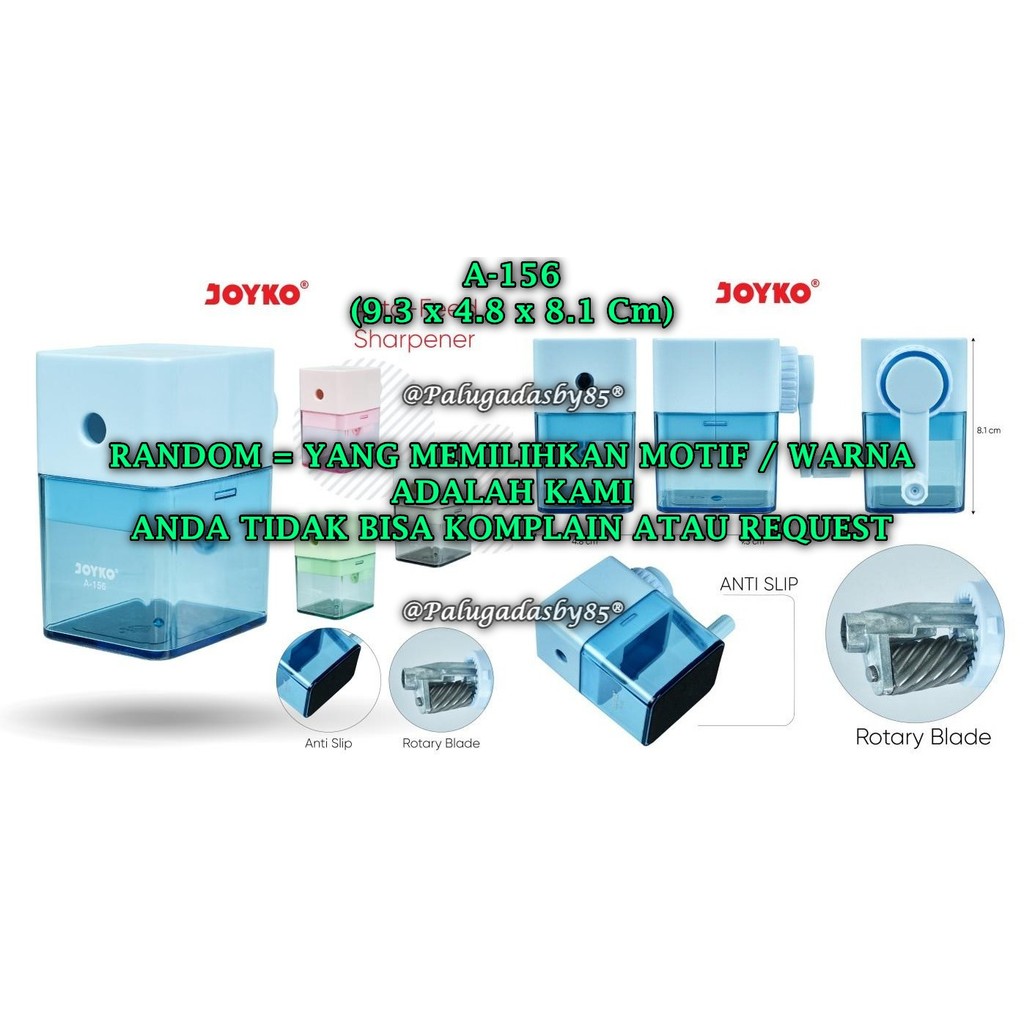 

(1 Biji) GROSIR Rautan Meja Putar JOYKO A-156 / Rautan Serutan Putar Sharpener Joyko A-156 (1 Biji)