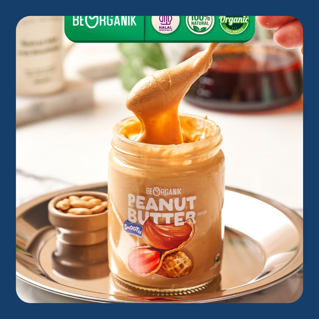 

Beorganik Peanut Butter / Selai Kacang 280gr (Unsweetened, Gluten Free, Vegan)