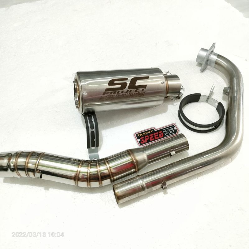 Knalpot SC project TITAN SONIC Silincer R15 V3 VIXION CB150R CBR150R GSX R VERZA TIGER SATRIA FU