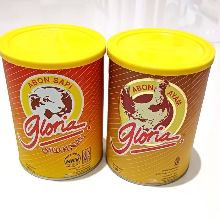 

Gloria Abon Sapi dan Ayam 250 gram kemasan kaleng - Sapi