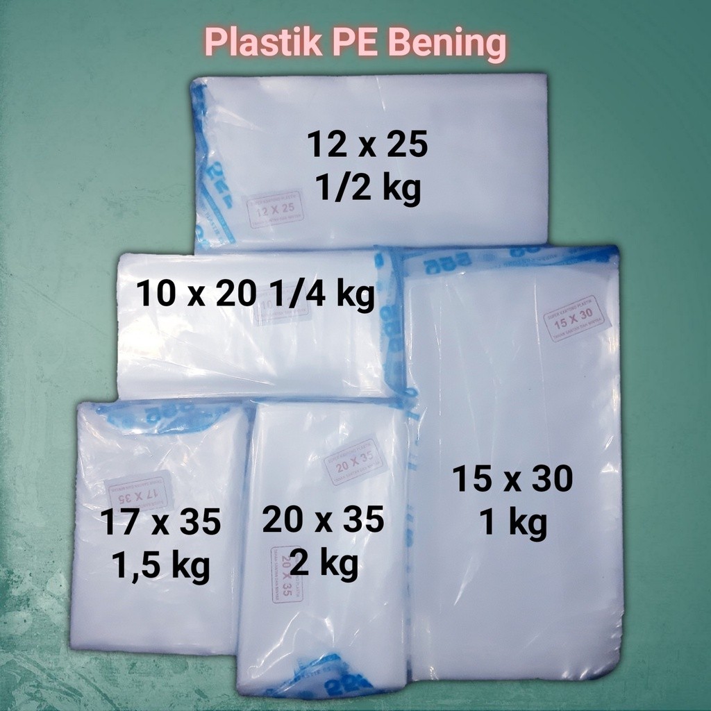 Kantong Plastik Kiloan Bening Plastik PE Bening Plastik Gula Minyak
