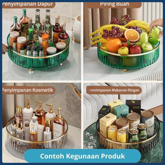 

Terlaris [Sh] Cod Rak Barang Berputar Mewah Ringan / Meja Putar Dapur Botol Bumbu Bumbu Transparan / Rak