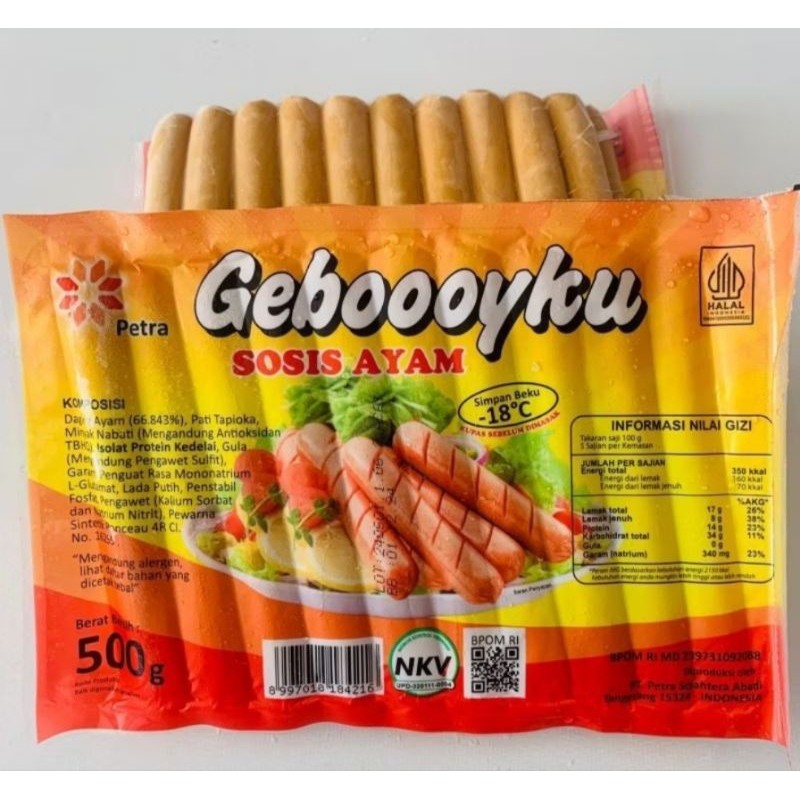 

Geboooyku Coklat 500g Sosis Ayam Panjang