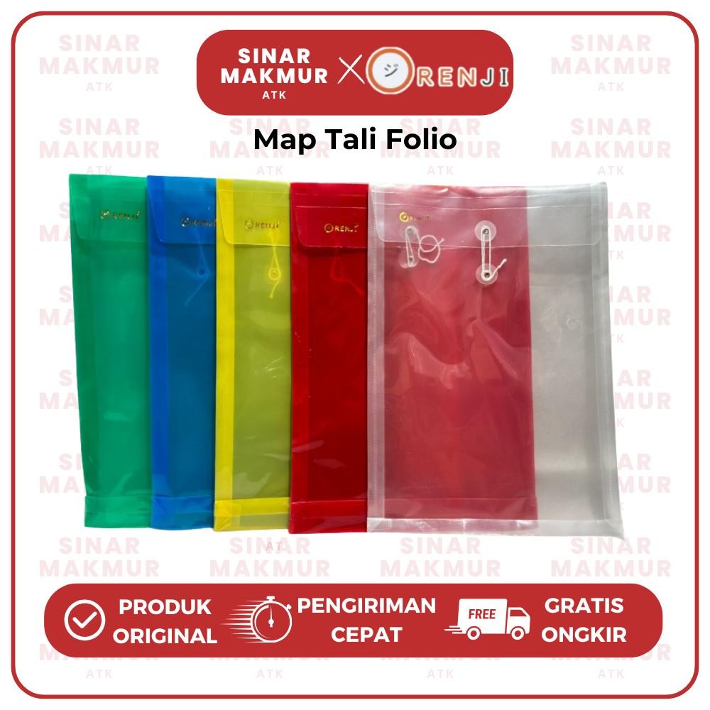 

Map Tali/Document Holder Folio/F4 Dengan Punggung Orenji (Lsn)