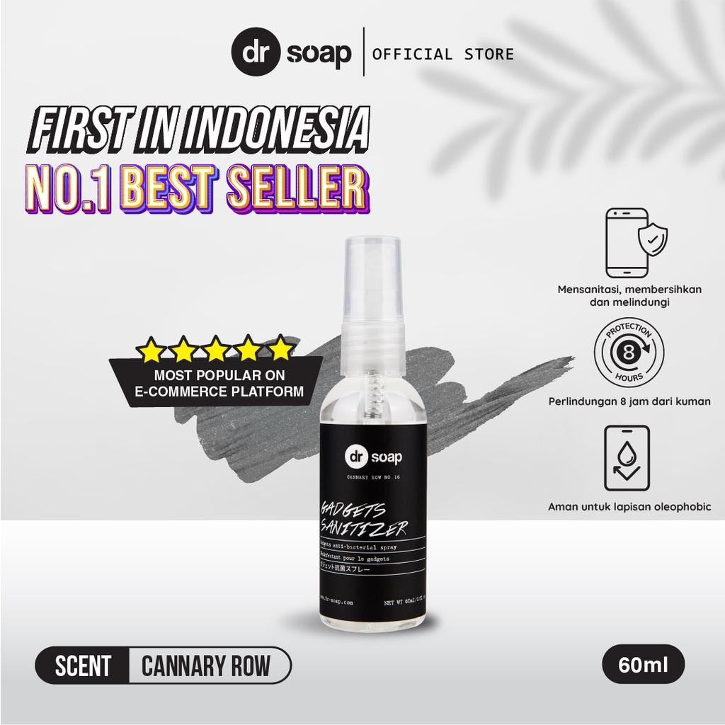 

dr soap Gadget Sanitizer (Cannary Row) 60ml | Pembersih Hp, Perangkat Elektronik, dan Kacamata Aman untuk Lapisan Oleophobic