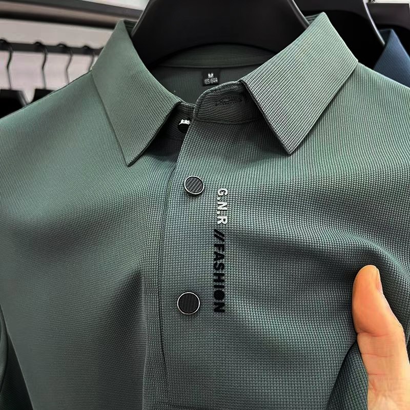 Baju polo pria kemeja berkerah dewasa cowok t shirt motif premium korean style shirt polos terkeren 