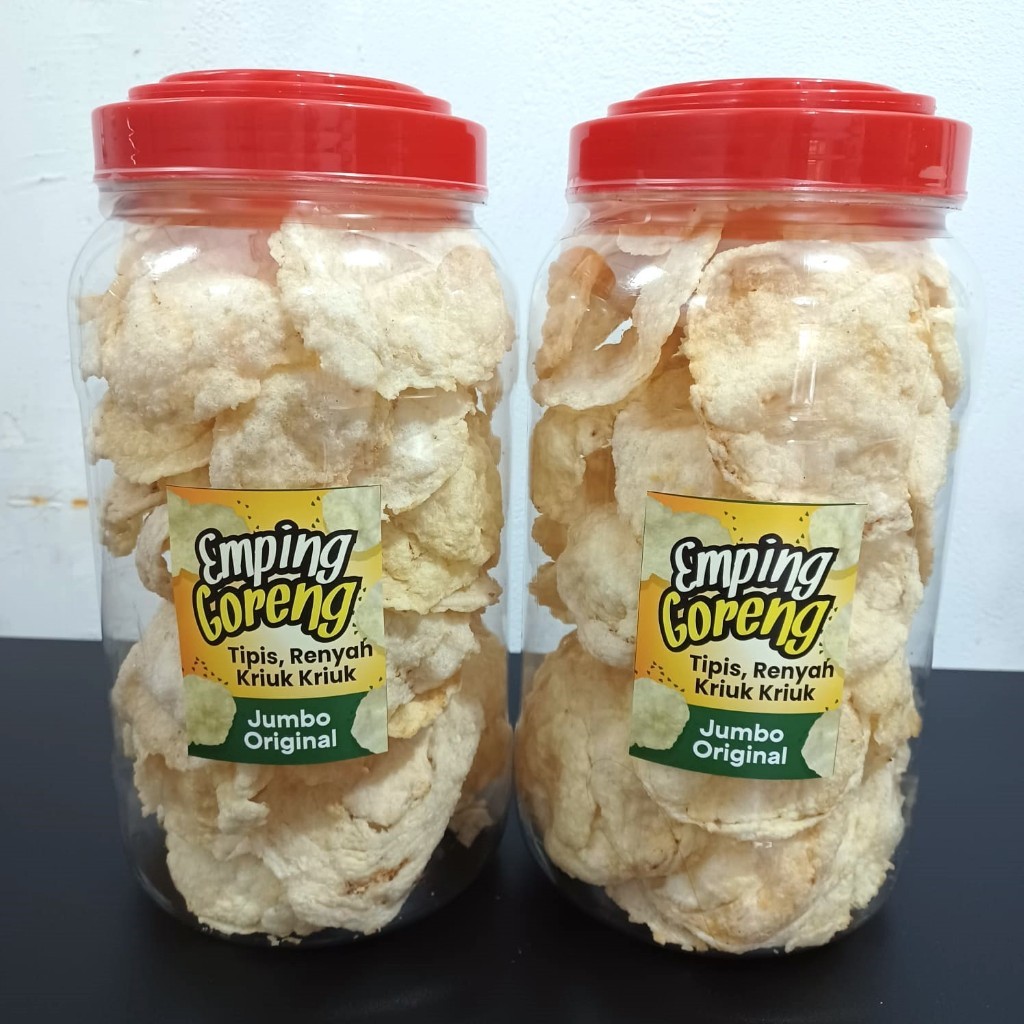 

TERLARIS Emping Belinjo Goreng Ukuran Jumbo/ Lebar Toples 3 liter