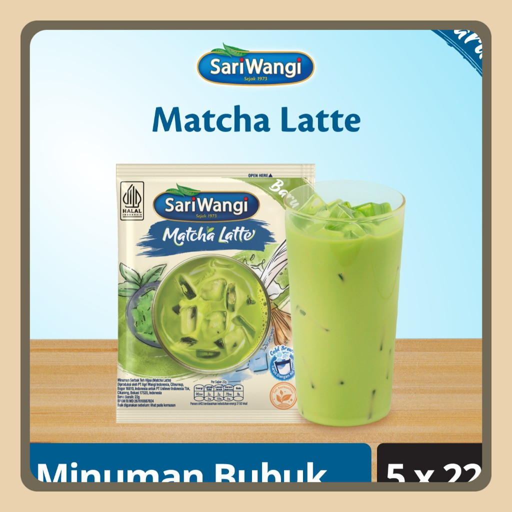 

Sariwangi Matcha Latte 110g Rasa Premium Praktis