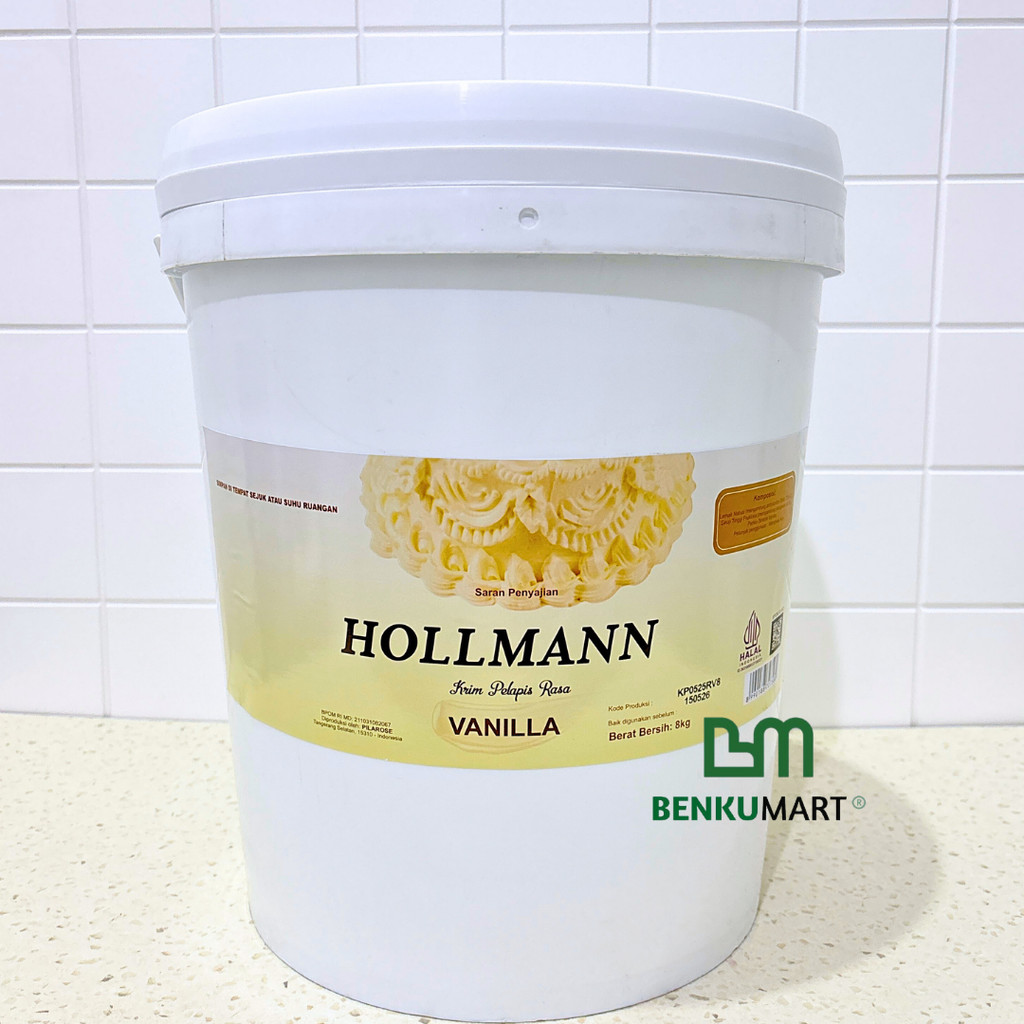 

Hollmann Butter Cream Vanilla 8 kg | Hollman Buttercream Vanila