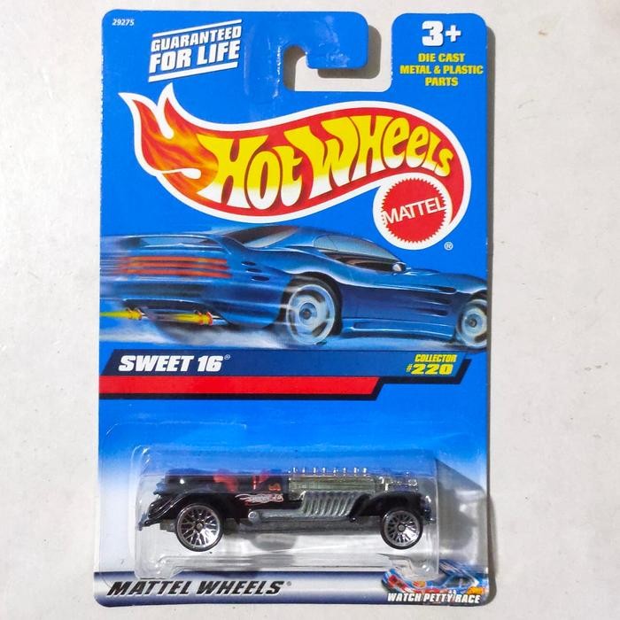TR99 HW Hot Wheels Sweet 16 hitam body & base besi 2001