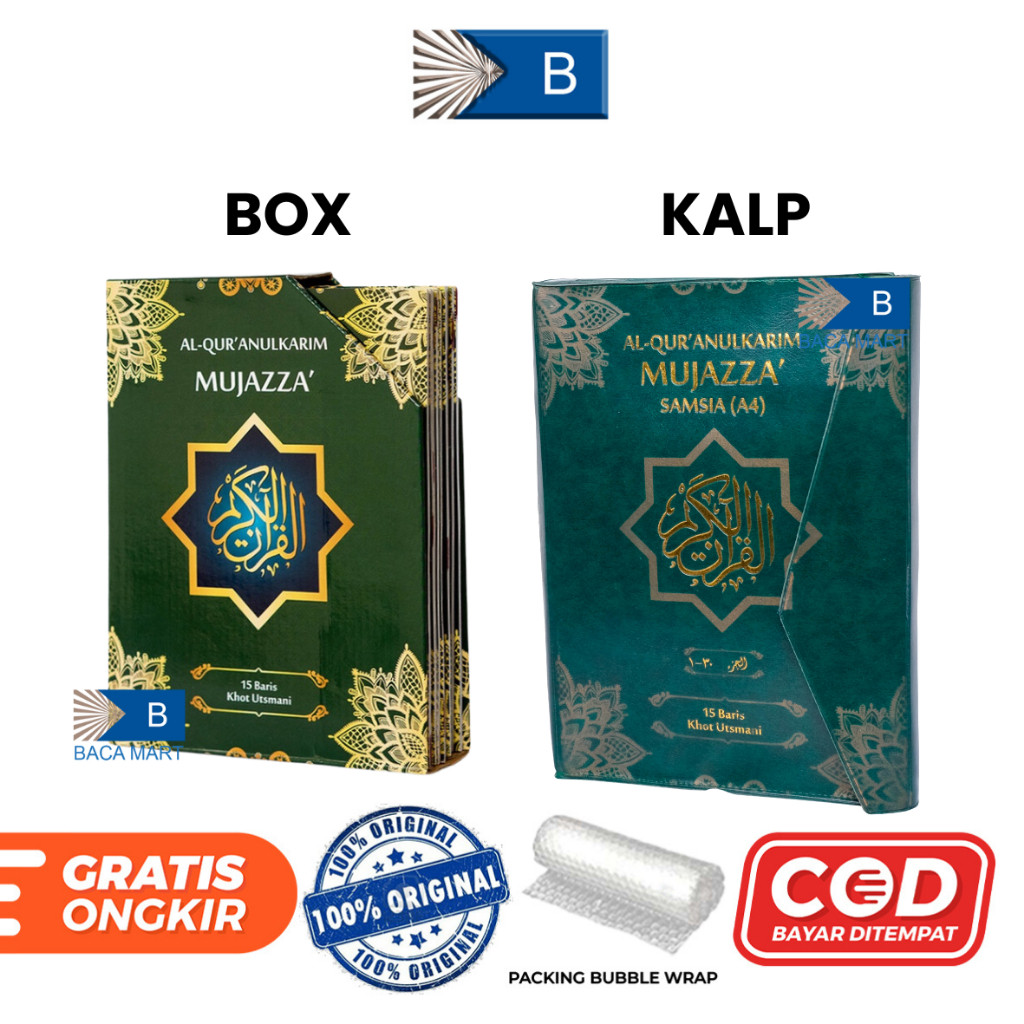 

Al Quran SAMSIA Perjuz Mujazza Besar A4 KALP/BOX 15 Baris Penerbit Nur Alam Semesta